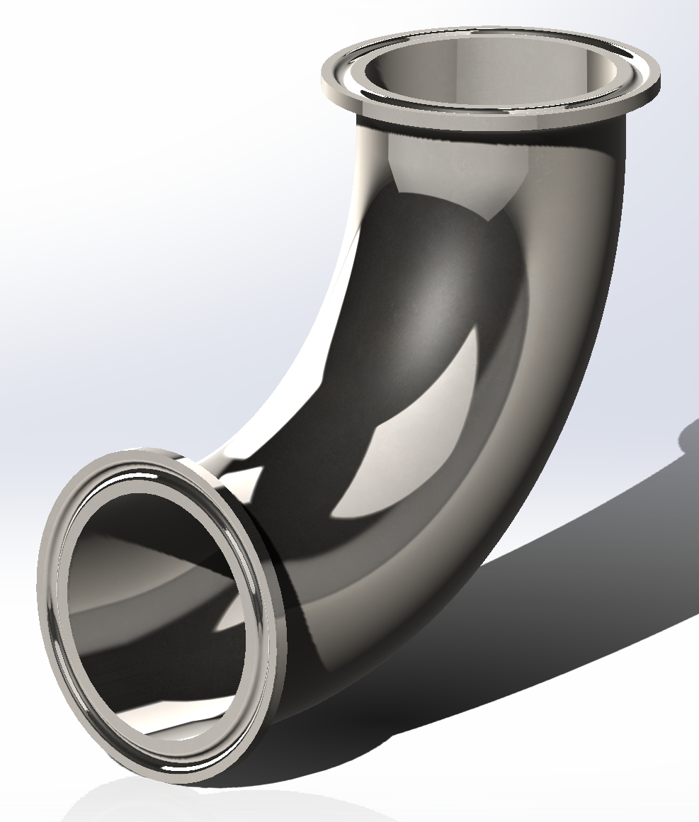 Sanitary 90 deg Elbow